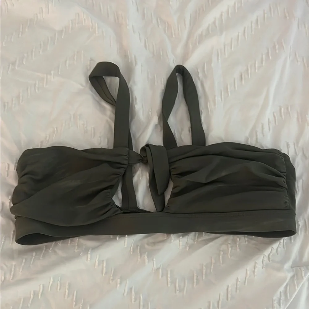 Dark Green Bikini Top